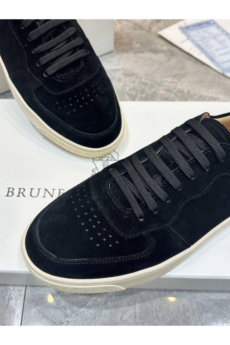 Designer Мужские замшевые кроссовки - Black