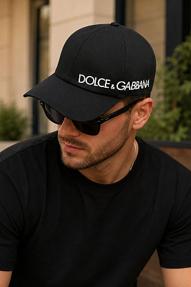 Бейсболка чёрного цвета logo-embroidered