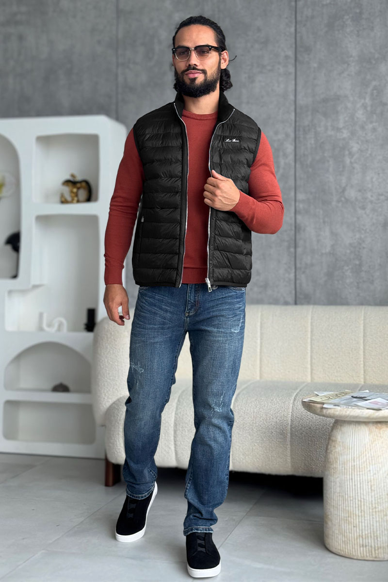 Loro Piana Чёрный двусторонний жилет 