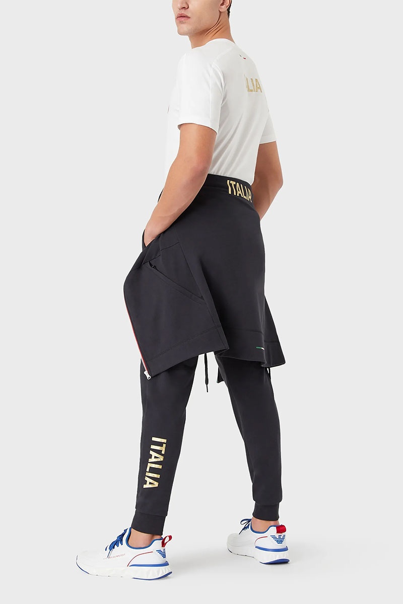 Emporio Armani EA7 Белая футболка Team Italia 