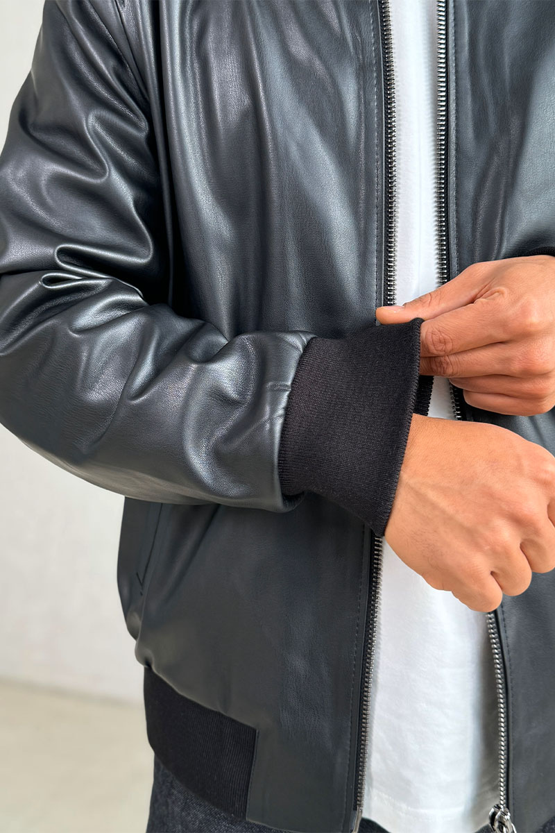 Loro Piana Мужская кожаная куртка 