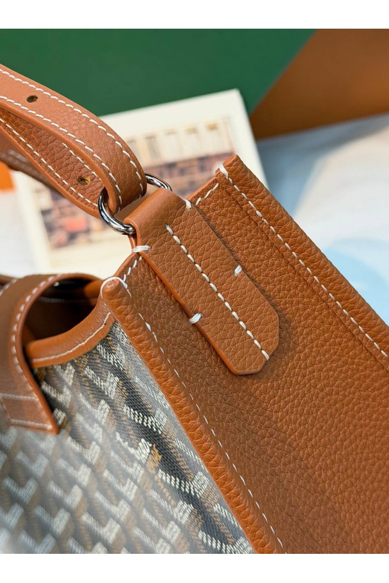 Designer Clothing Кожаная сумка Goyard Musette PM premium 28x22x10 см