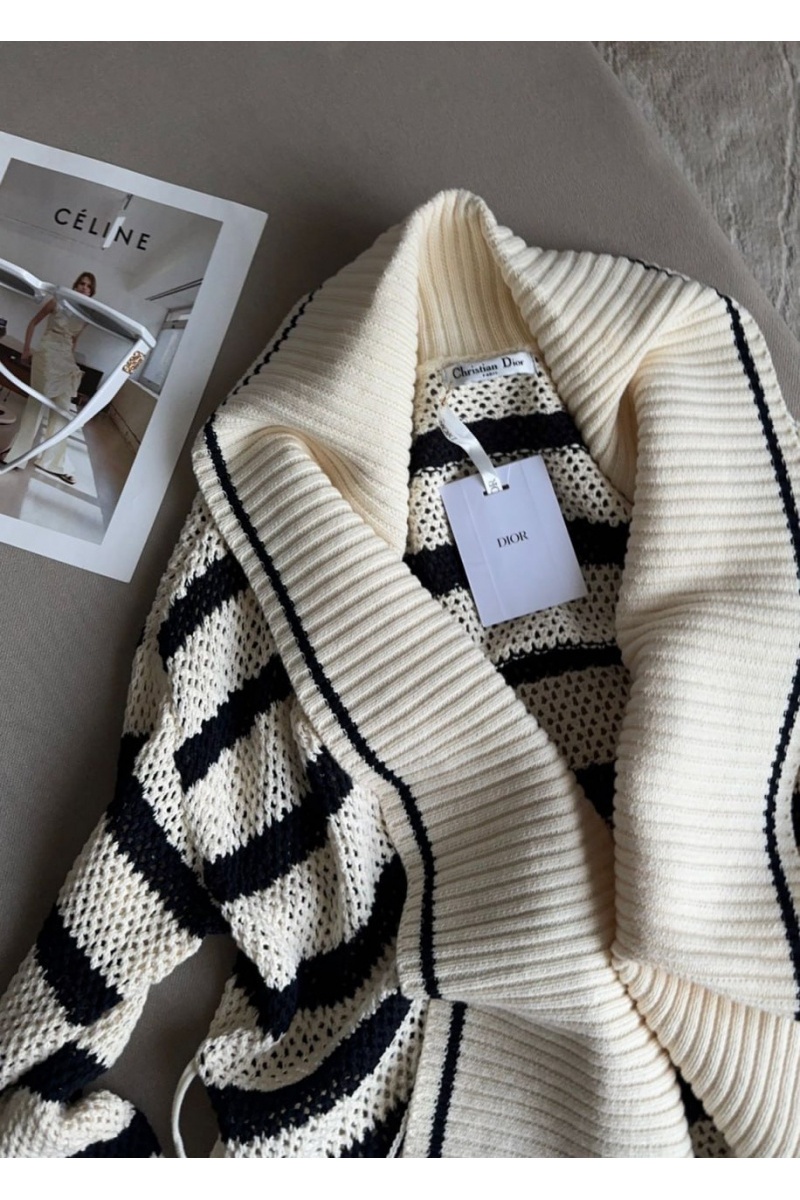 Dior Женский двухцветный кардиган 
