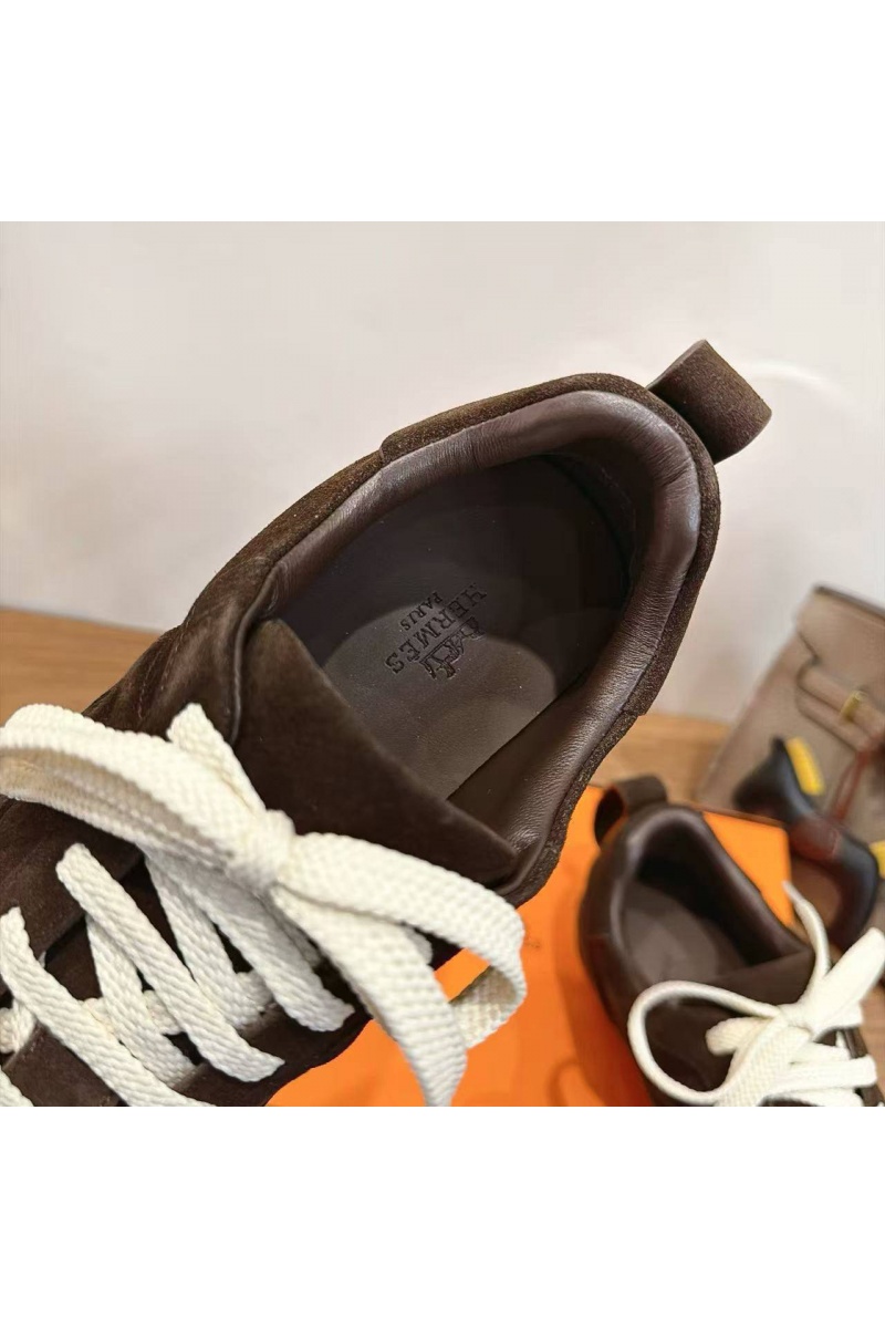 Hermes Женские замшевые кроссовки Master Tenis Master premium