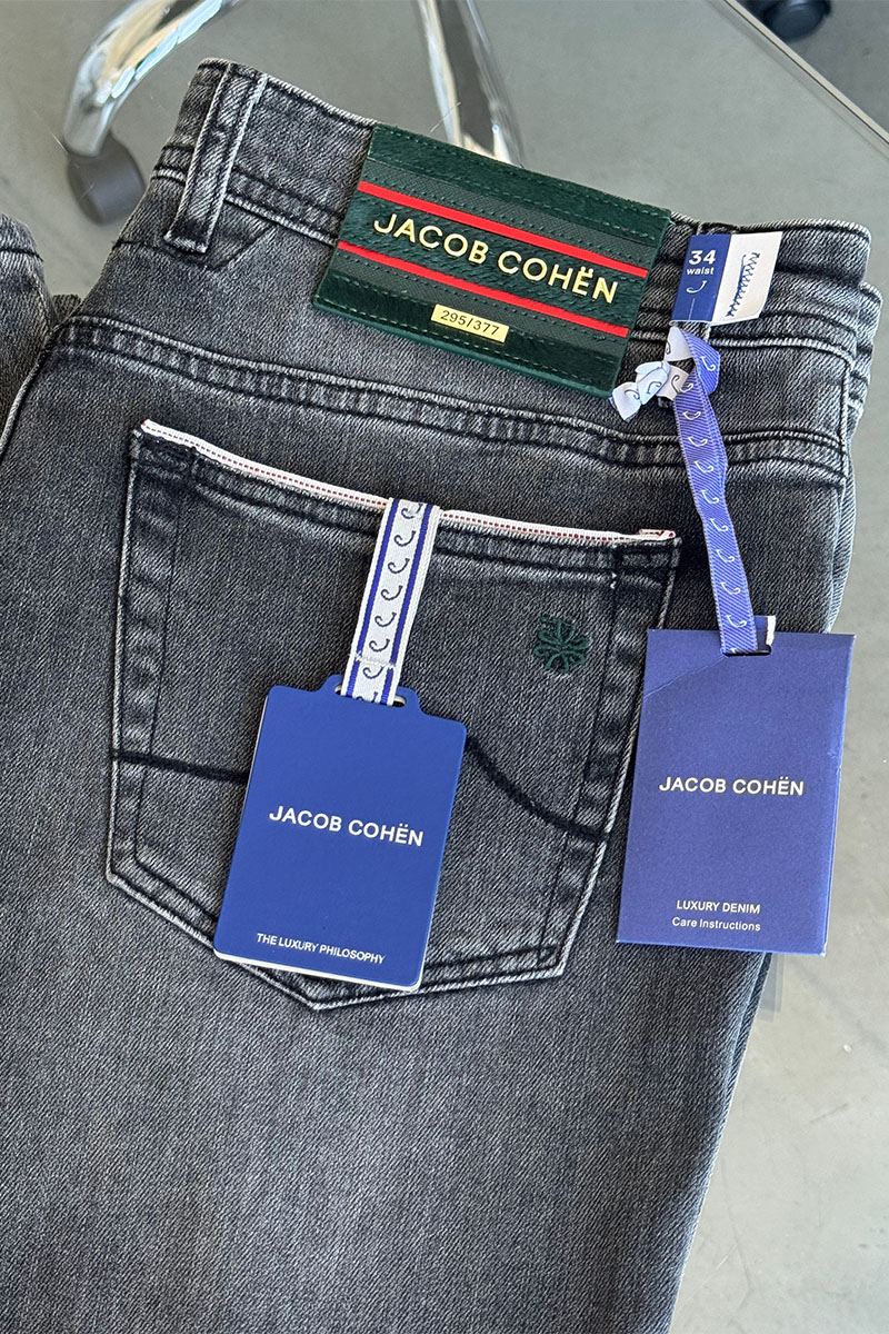 Jacob Cohen Мужские серые джинсы Premium