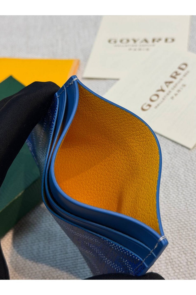 Designer Clothing Кожаный кардхолдер Goyard Saint Sulpice premium 10.5x7 см