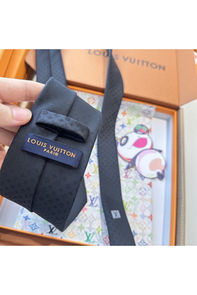 Lоuis Vuittоn Галстук Monogram premium - Black
