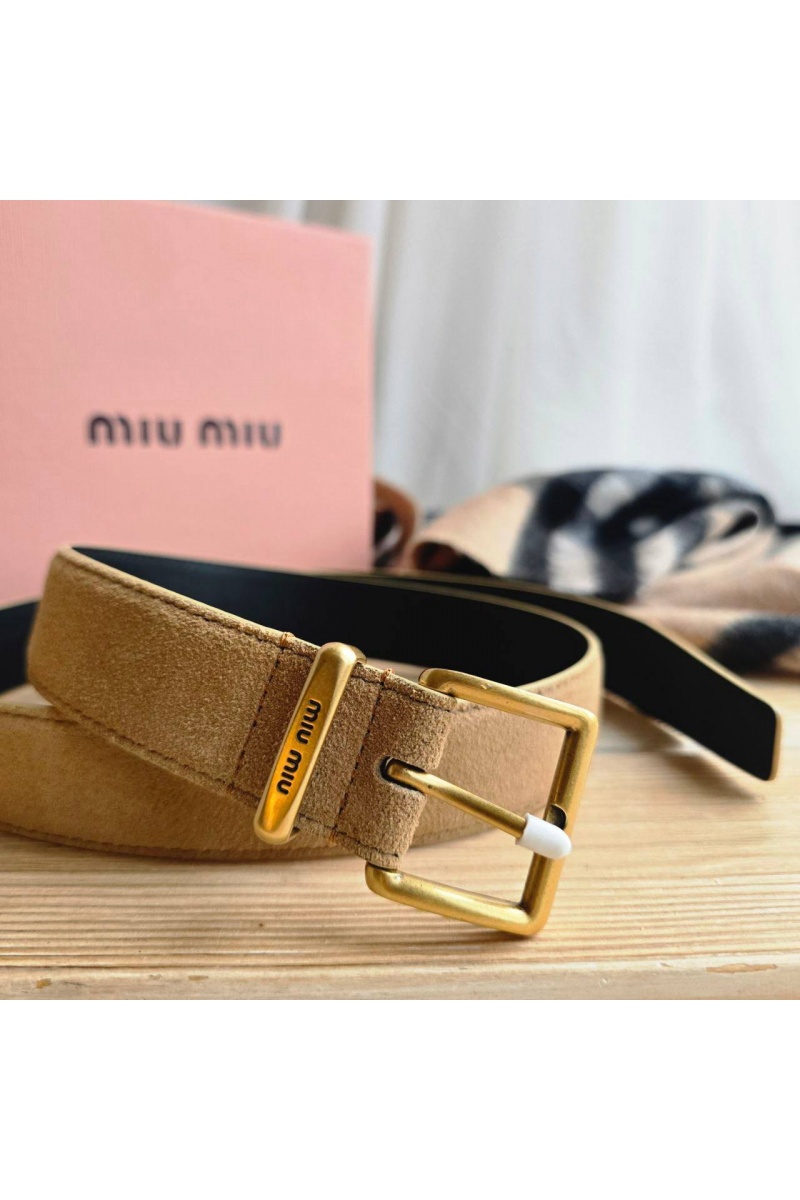 MIU MIU Замшевый ремень 