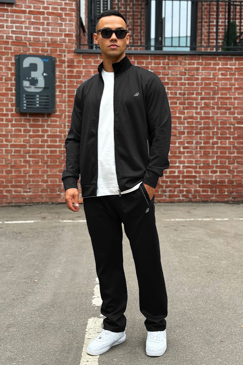 Brioni Чёрный спортивный костюм B-еmbroidery 