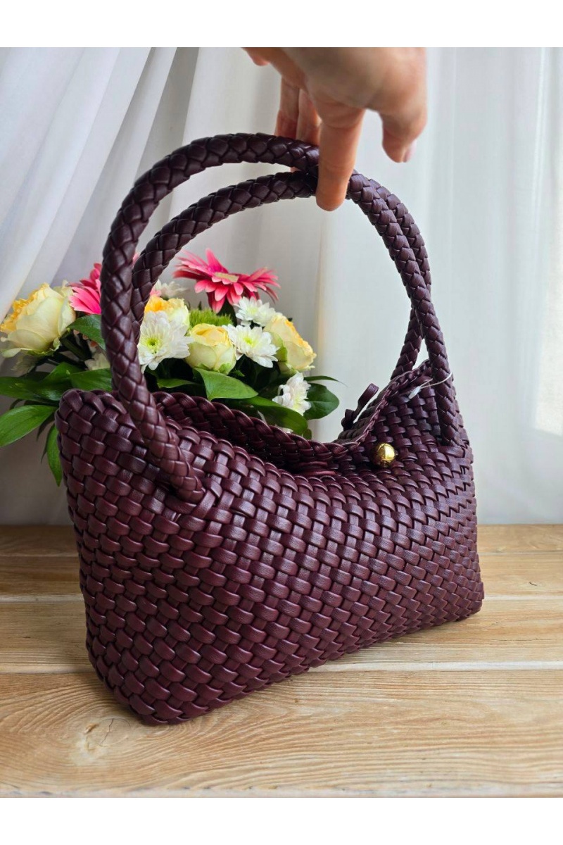 Bottega Veneta Кожаная сумка intrecciato 30x14 см