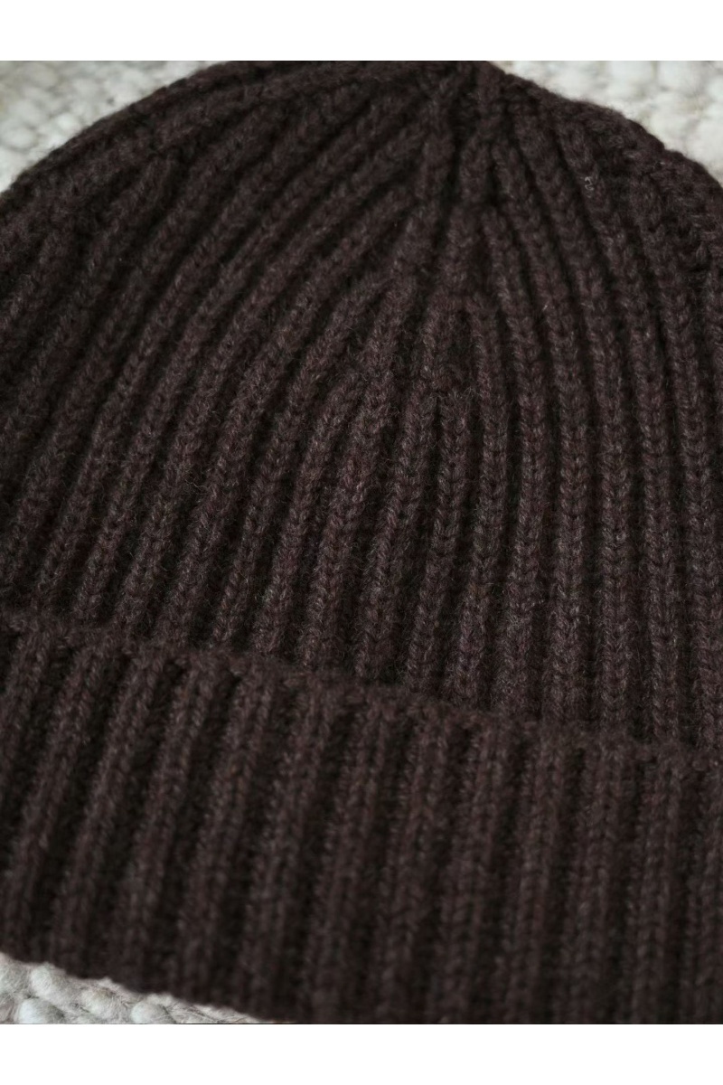 Loro Piana Кашемировая шапка premium - Coffee