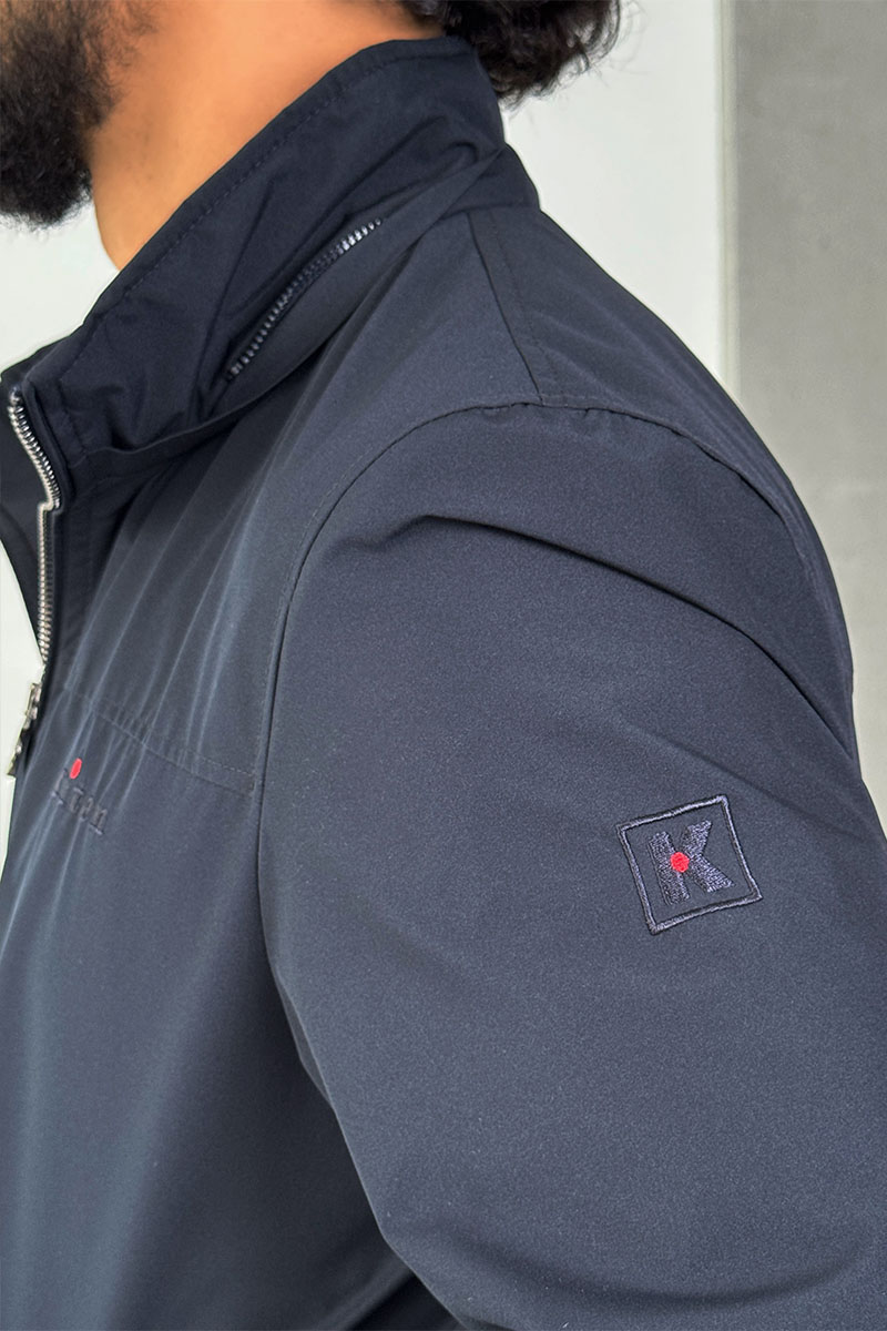 Kiton Мужская тёмно-синяя ветровка 