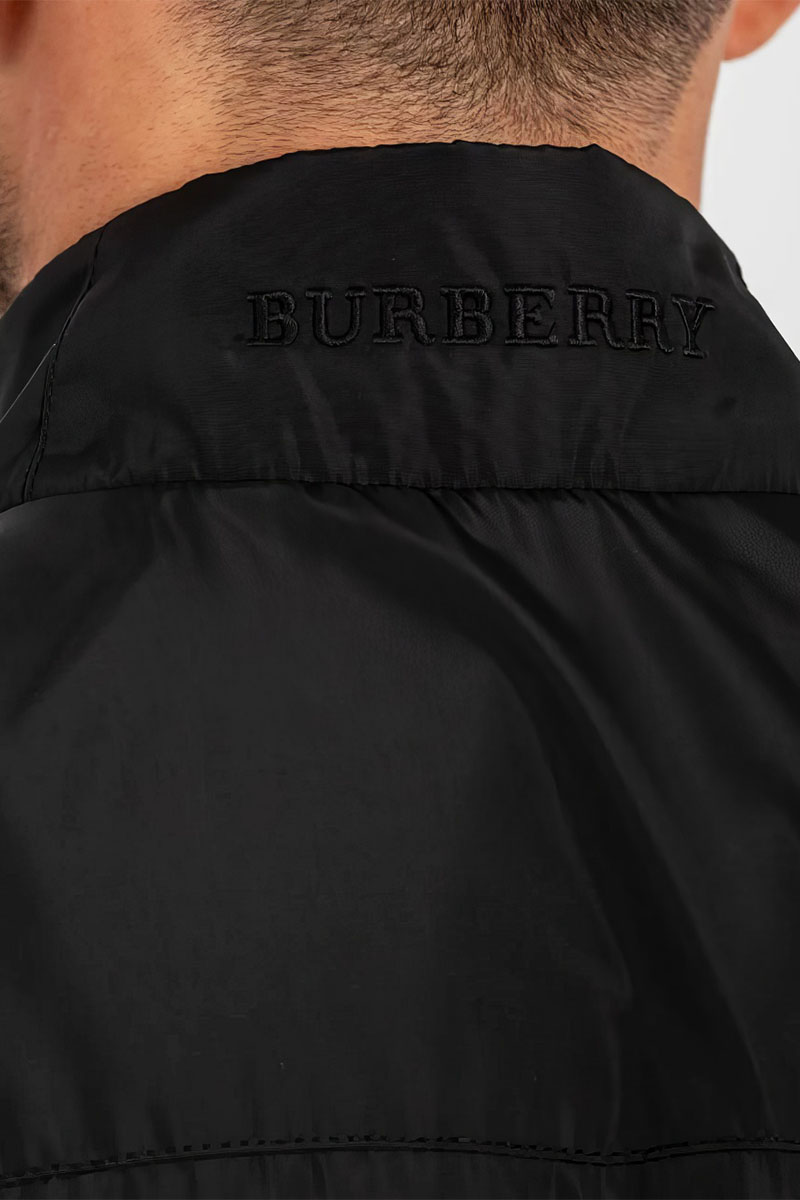 Burberry Ветровка чёрного цвета TB logo-embroidered