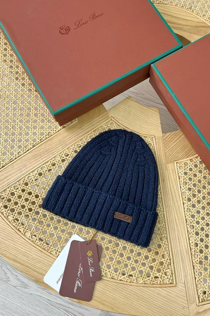 Loro Piana Мужская шапка Niseko Premium - Blue 