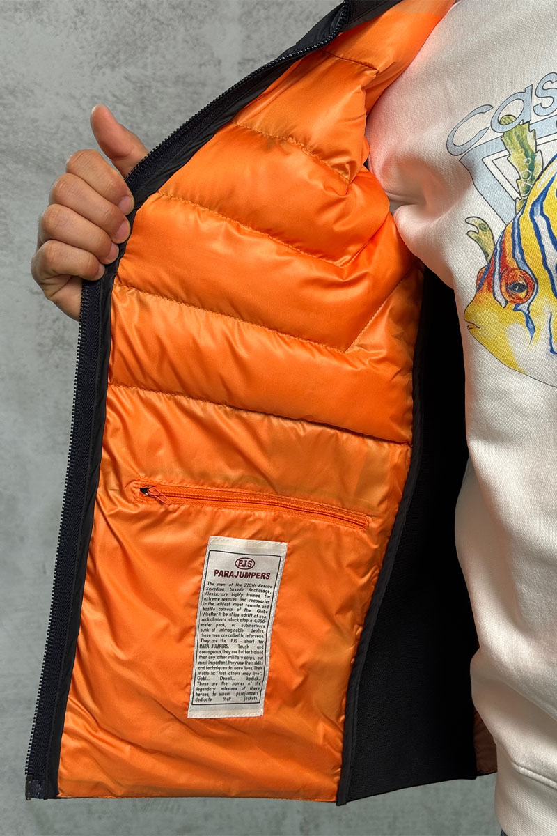 Designer Clothing Мужской тёмно-синий жилет Parajumpers