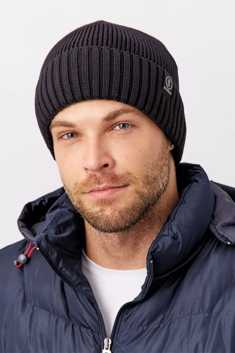 Bogner Шапка на флисе ribbed - Black 