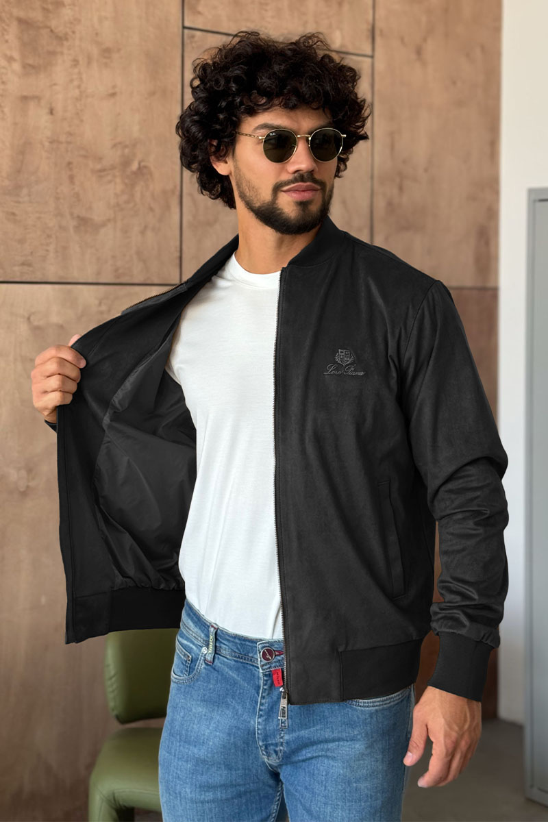 Loro Piana Мужской серый бомбер 