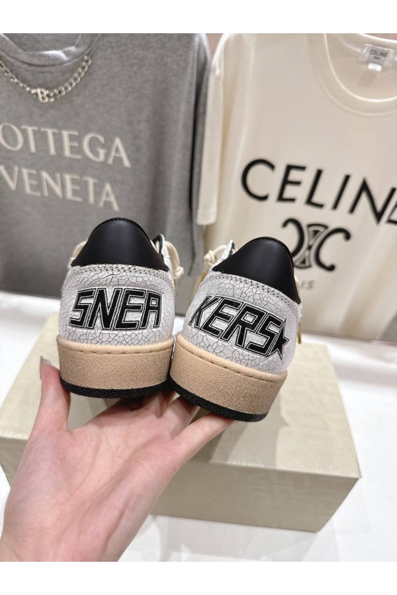 Designer Clothing Женские кожаные кроссовки Golden Goose Super Star premium