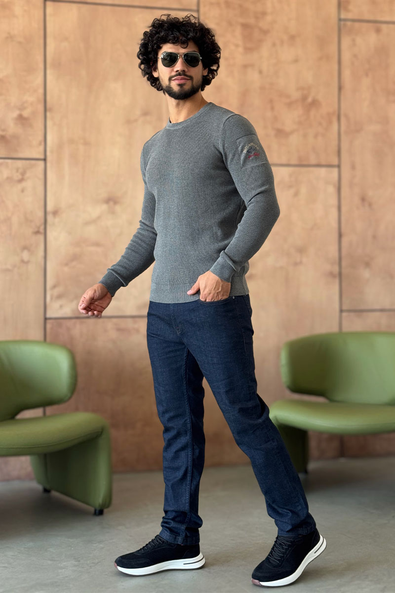 Paul & Shark Мужской серый джемпер 