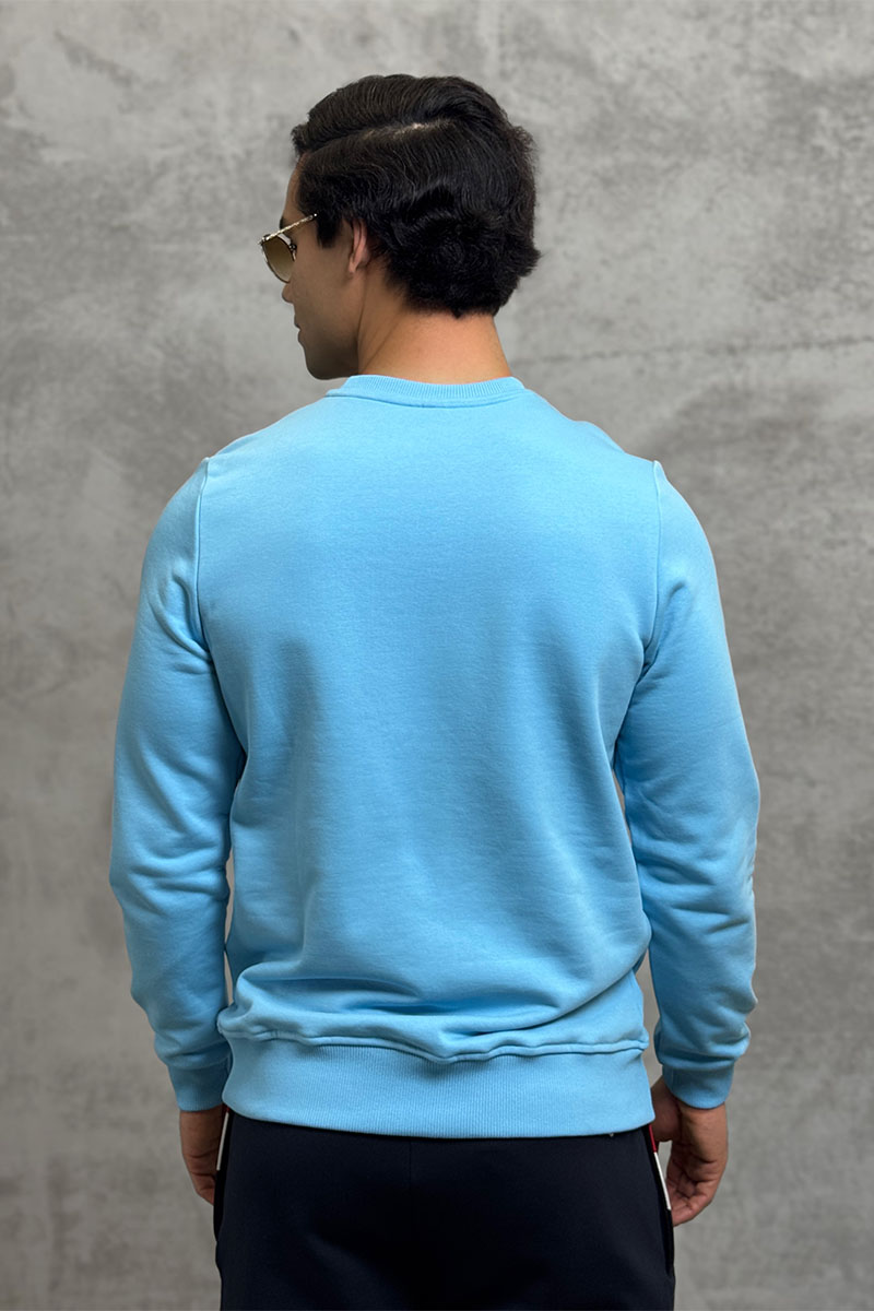 Paul & Shark Свитшот голубого цвета logo-print