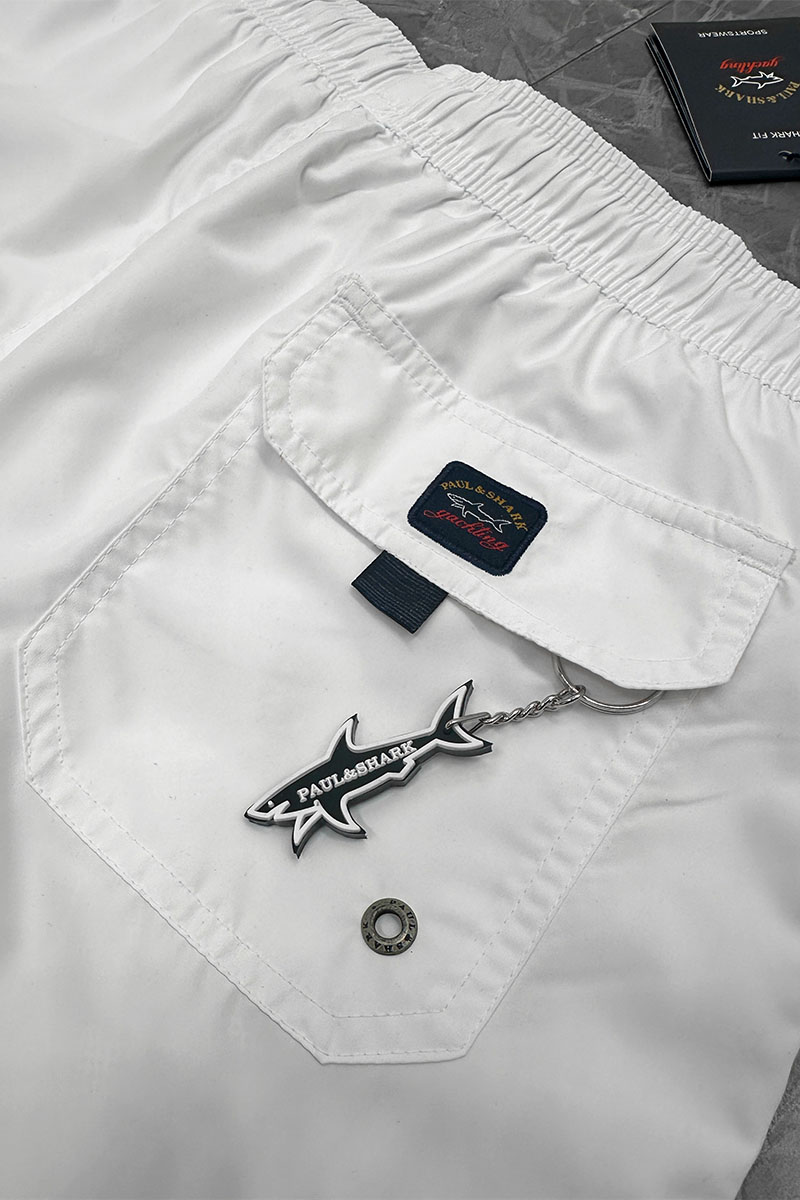 Paul & Shark Мужские шорты белого цвета 