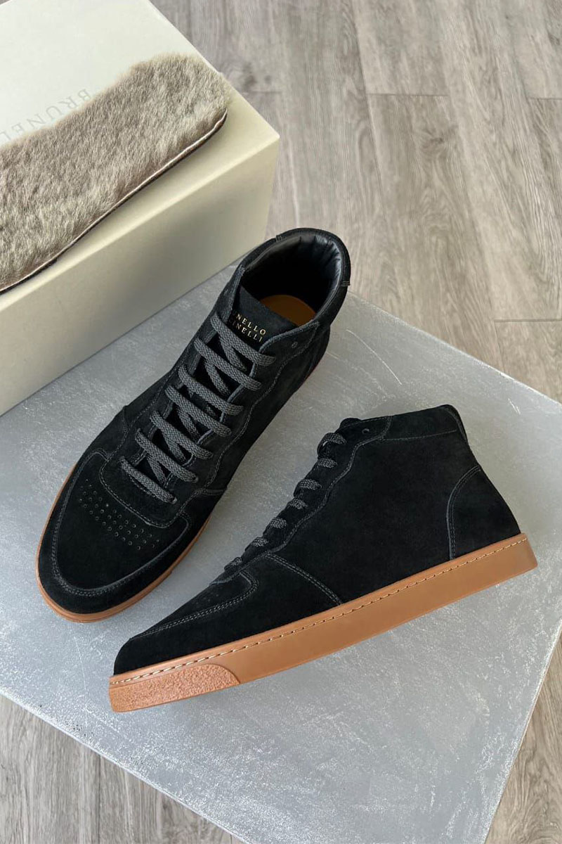 Designer Чёрные замшевые кроссовки 