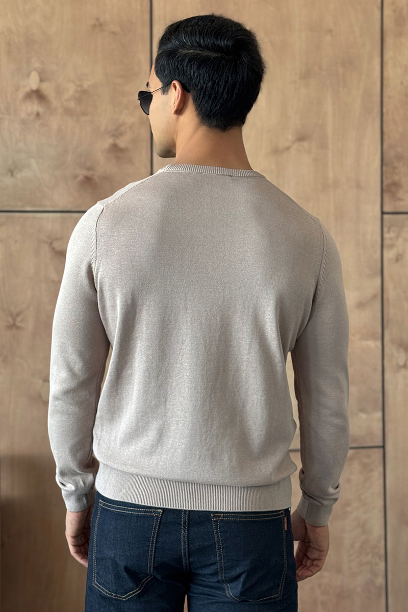 Tommy Hilfiger Мужская кофта бежевого цвета logo-embroidered 