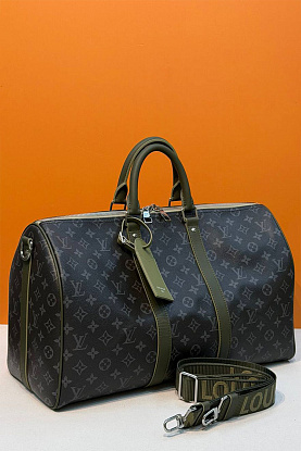 Кожаная дорожная сумка Keepall Bandouliere premium 50x28x22 см