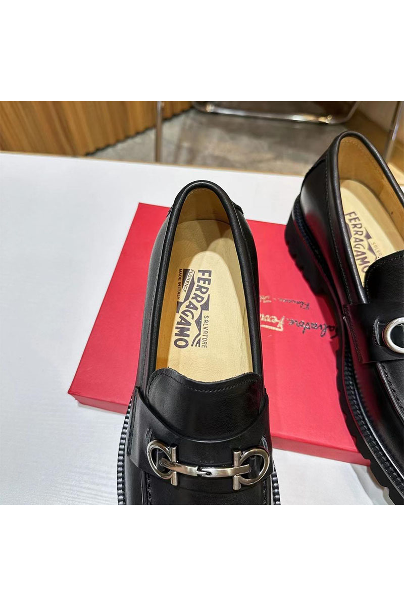 Salvatore Ferragamo Мужские кожаные лоферы 