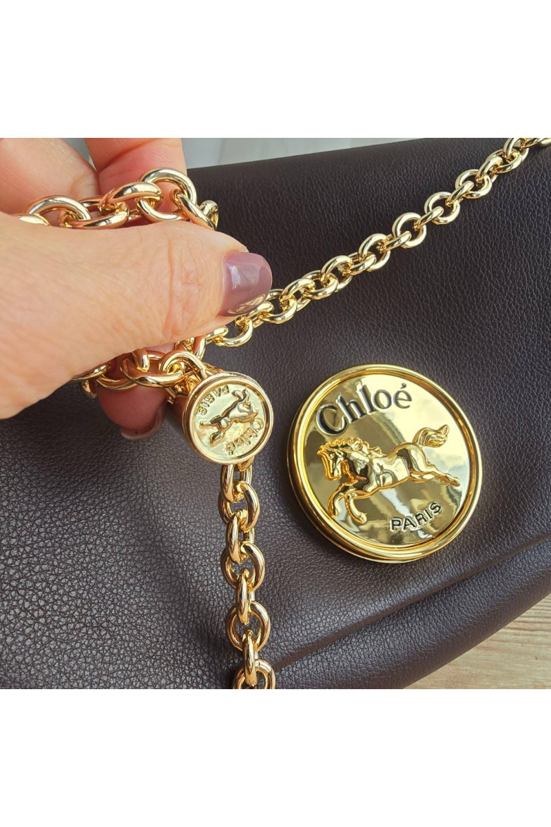 Chloe Кожаная сумка 28x17 см