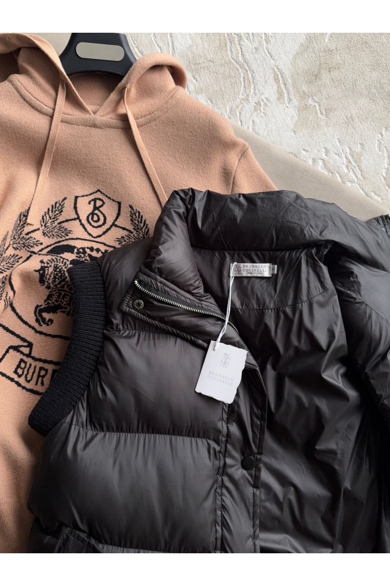 Designer Женский жилет Brunello Cucinelli чёрного цвета