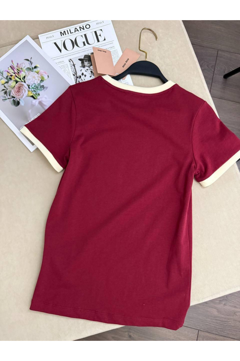MIU MIU Женская футболка premium - Red