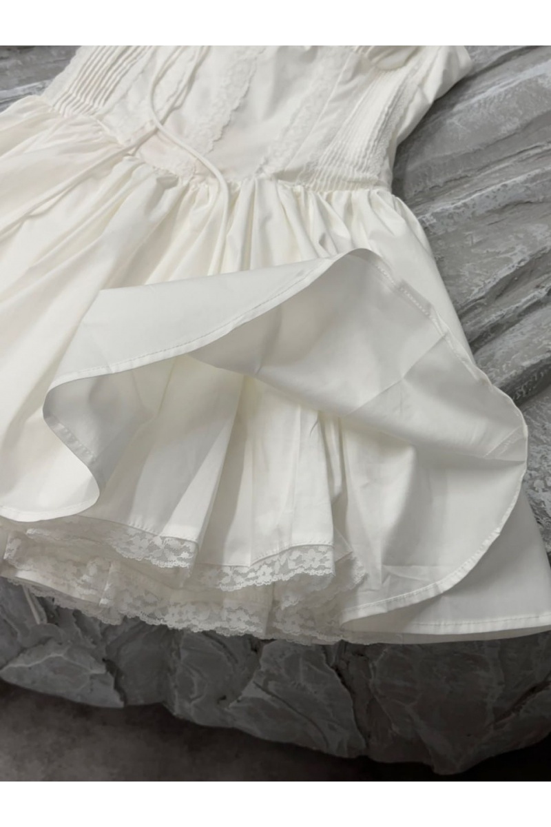 MIU MIU Белое женское платье 