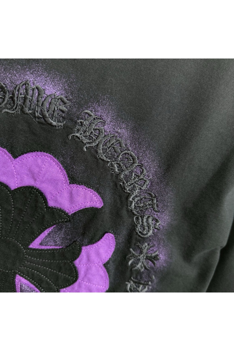Chrome Hearts Чёрная оверсайз футболка Premium