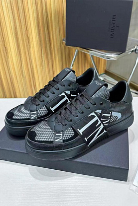 Кожаные кроссовки VL7N low-top - Black