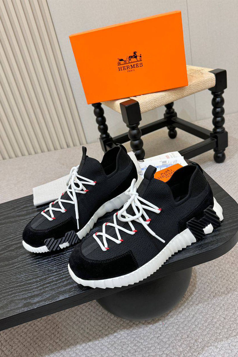 Hermes Текстильные кроссовки lift slip-on