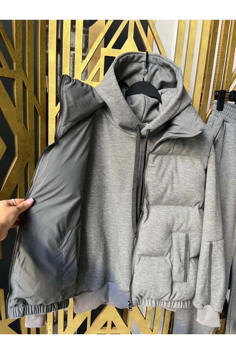 Designer Женский серый костюм тройка 