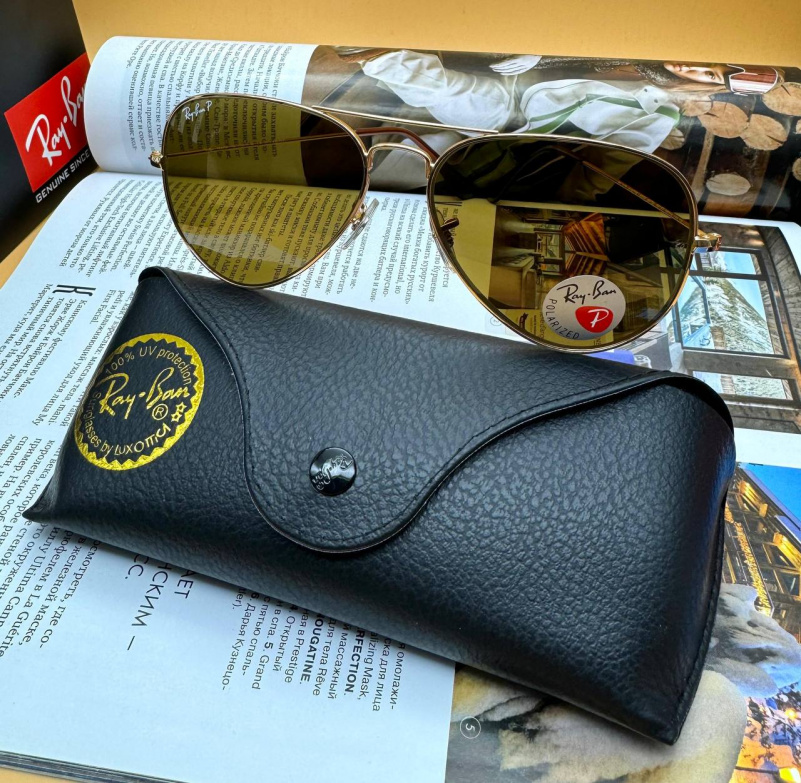 Ray Ban Солнцезащитные очки Aviator Large Metal