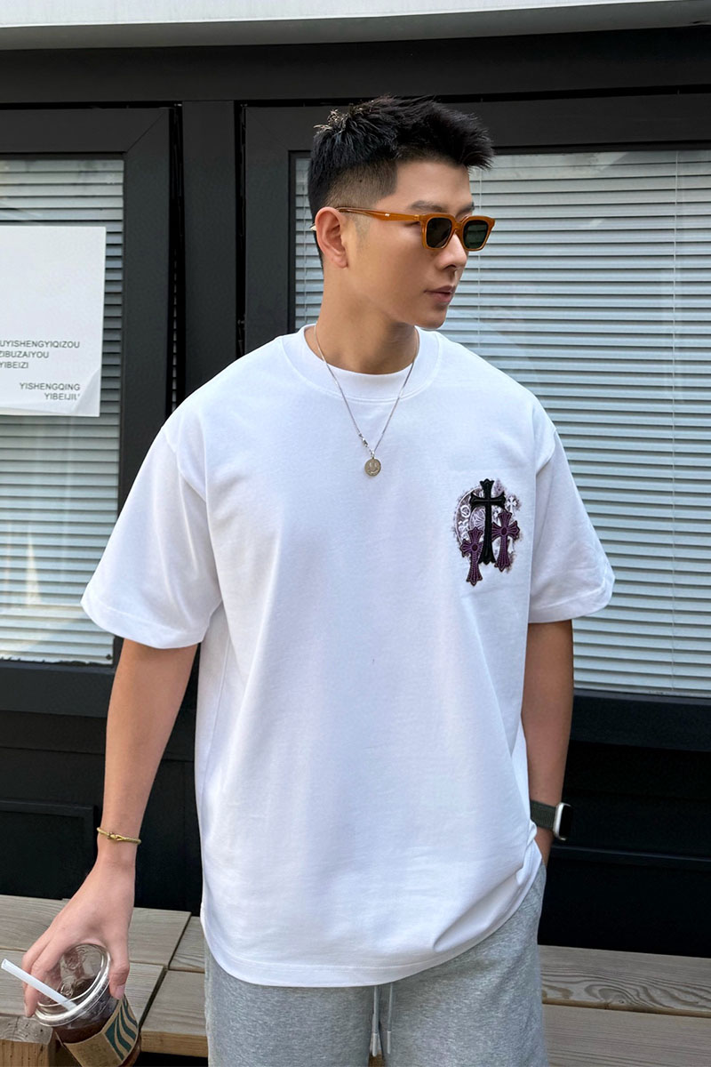 Chrome Hearts Белая оверсайз футболка Premium