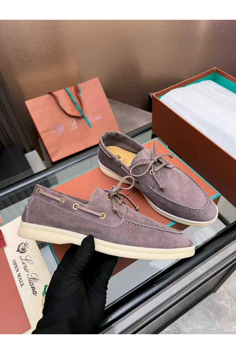 Loro Piana Женские замшевые лоферы premium