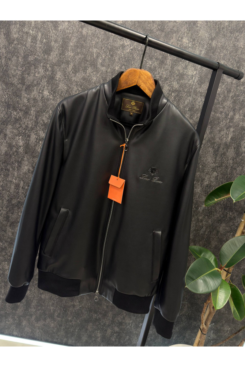 Loro Piana Мужская кожаная куртка 