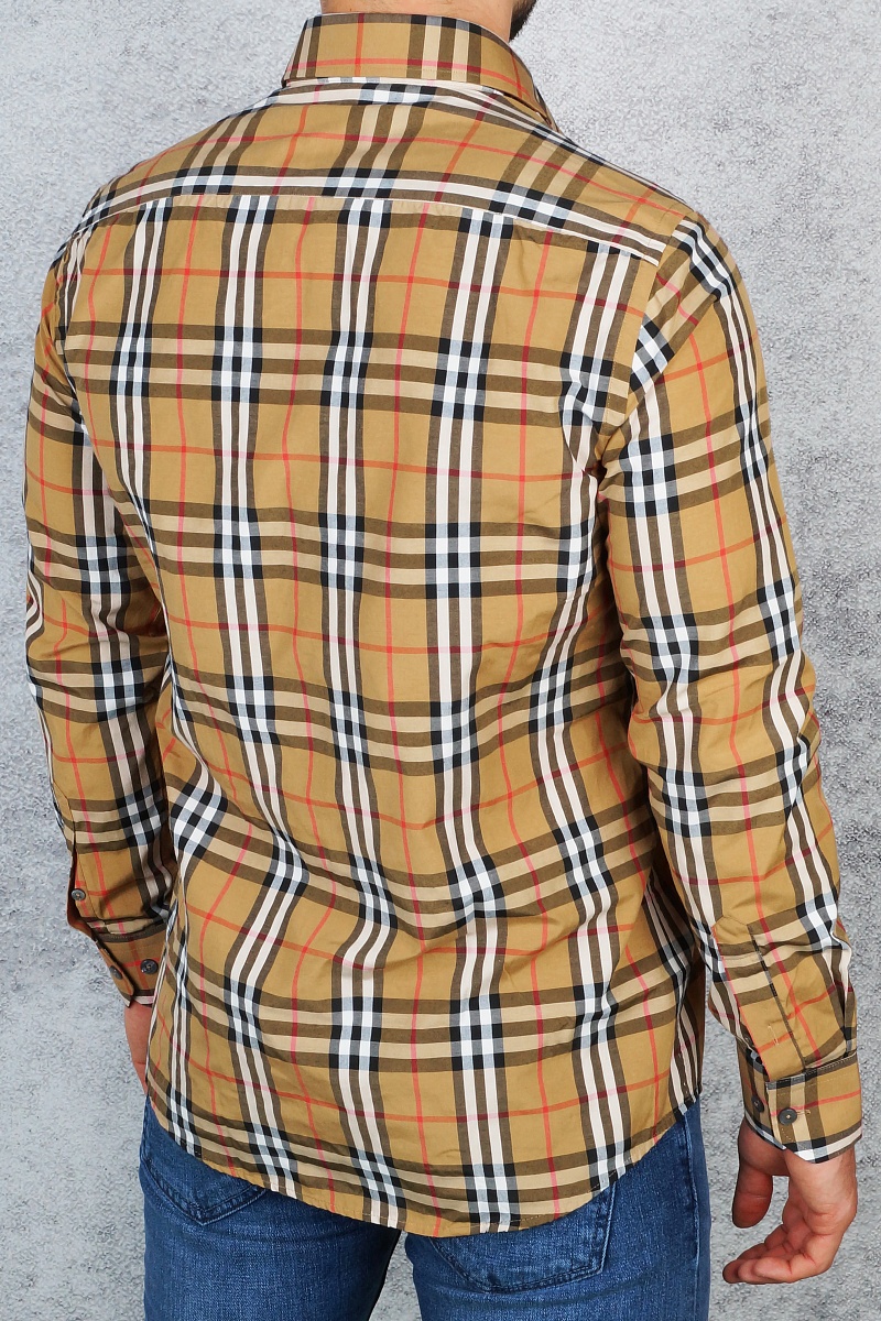 Burberry Классическая мужская рубашка - Beige