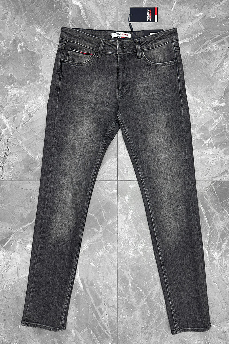 Tommy Hilfiger Мужские тёмно-серые джинсы Austin Slim Tapered