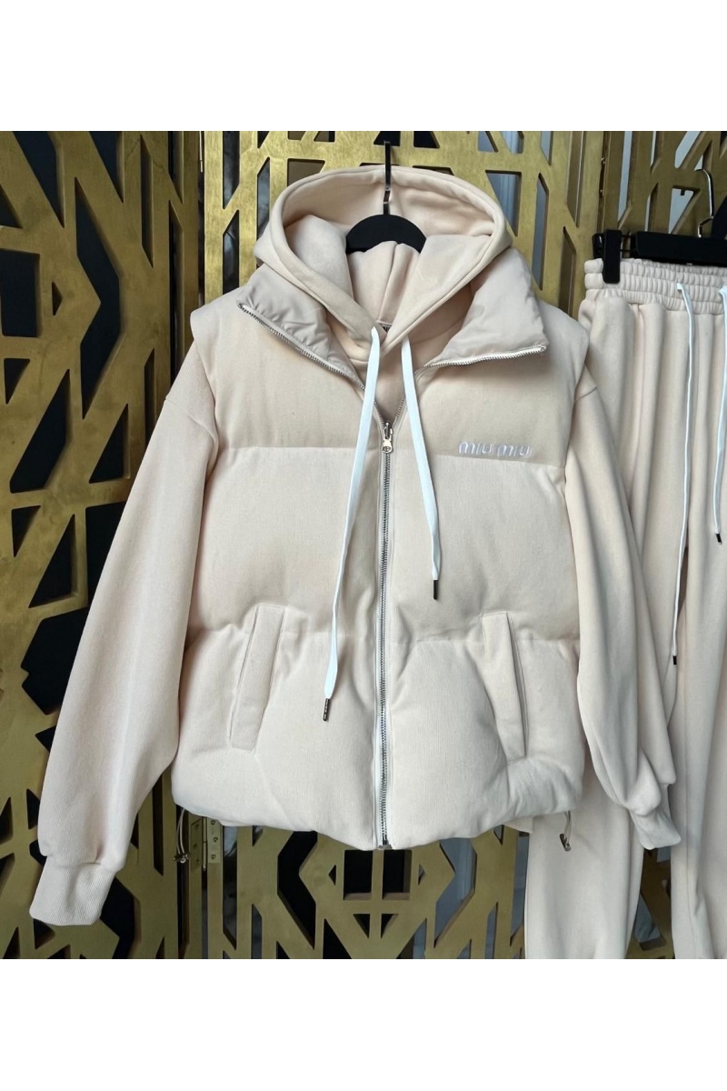 MIU MIU Женский бежевый костюм тройка 