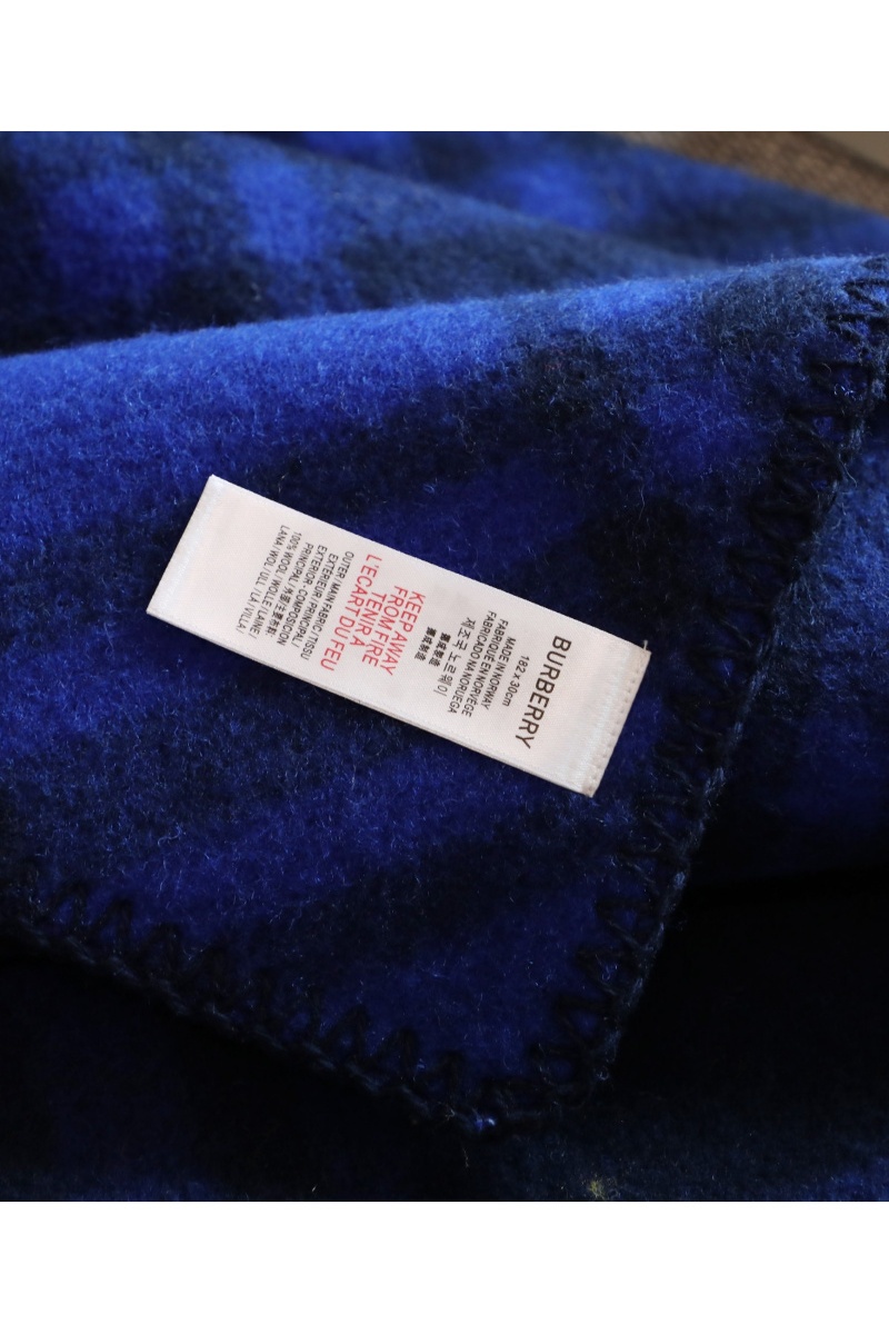 Burberry Шарф Check premium 182x30 см - Navy