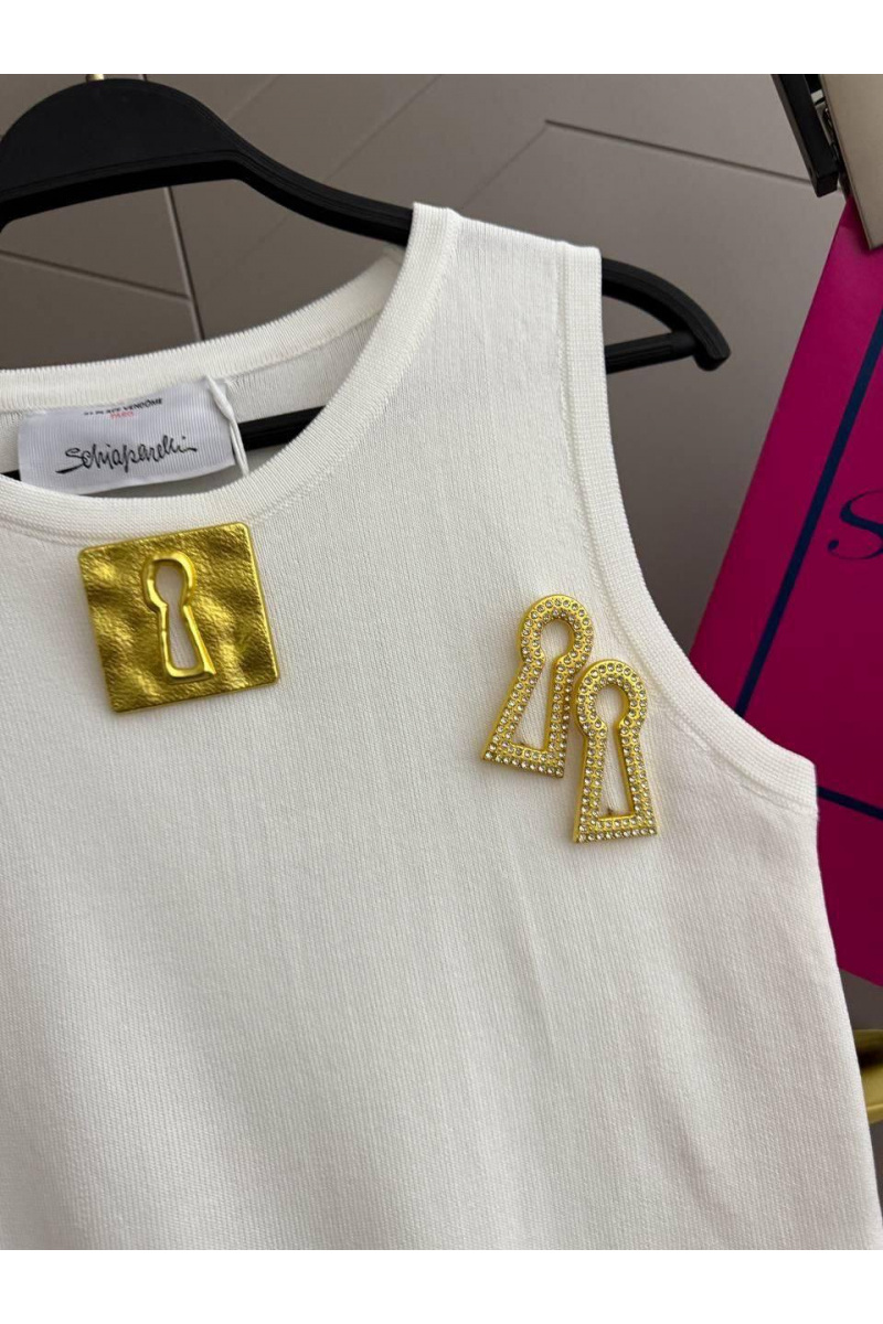 Schiaparelli Женская белая майка premium