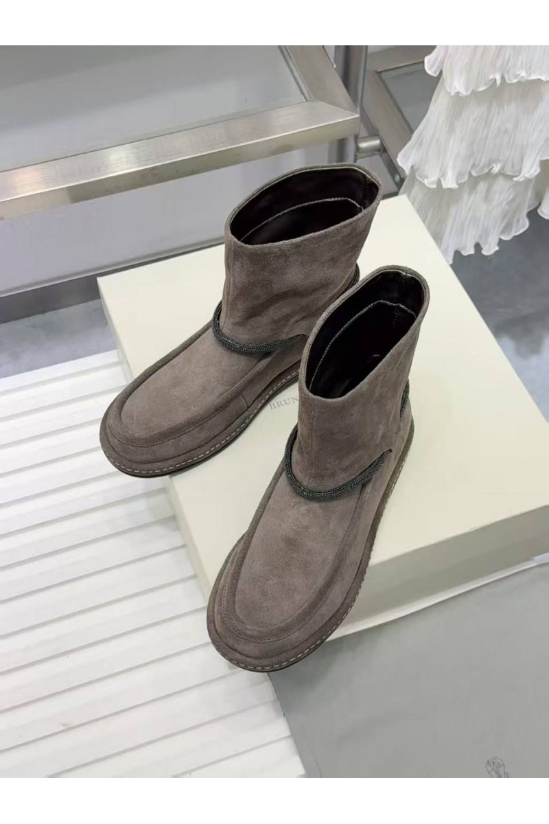 Designer Женские замшевые сапоги premium - Beige