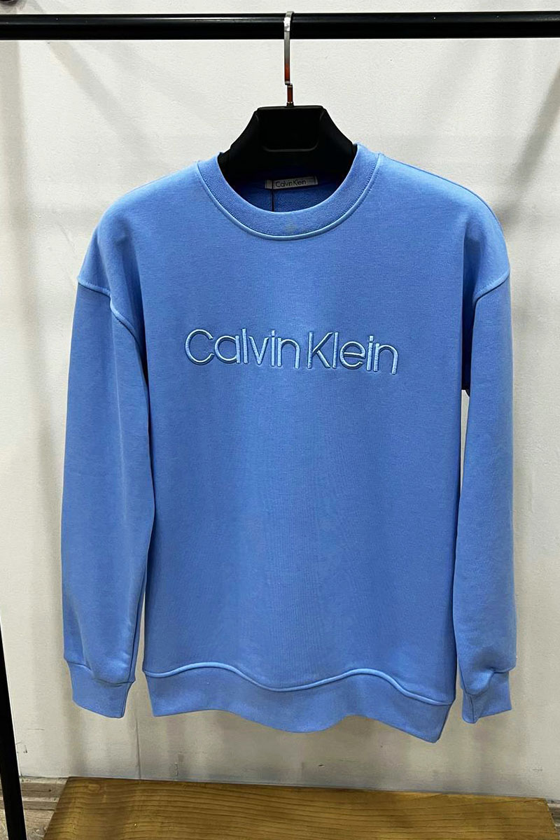 Calvin Klein Свитшот голубого цвета embroidered-logo