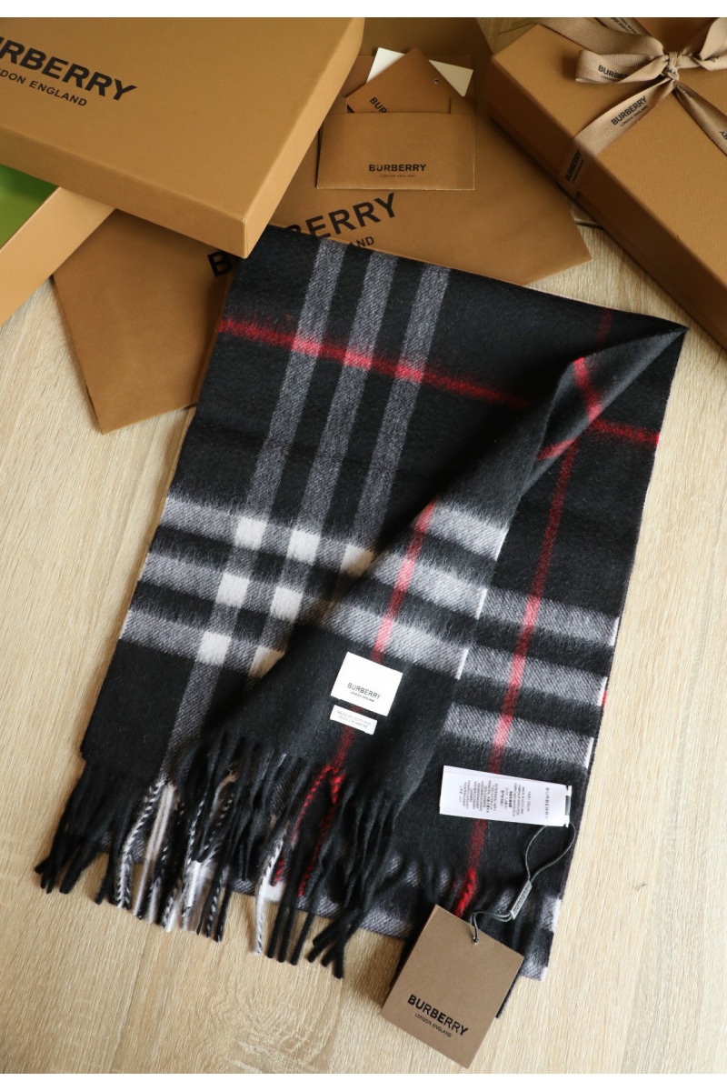 Burberry Шарф Check premium 168x30 см - Black