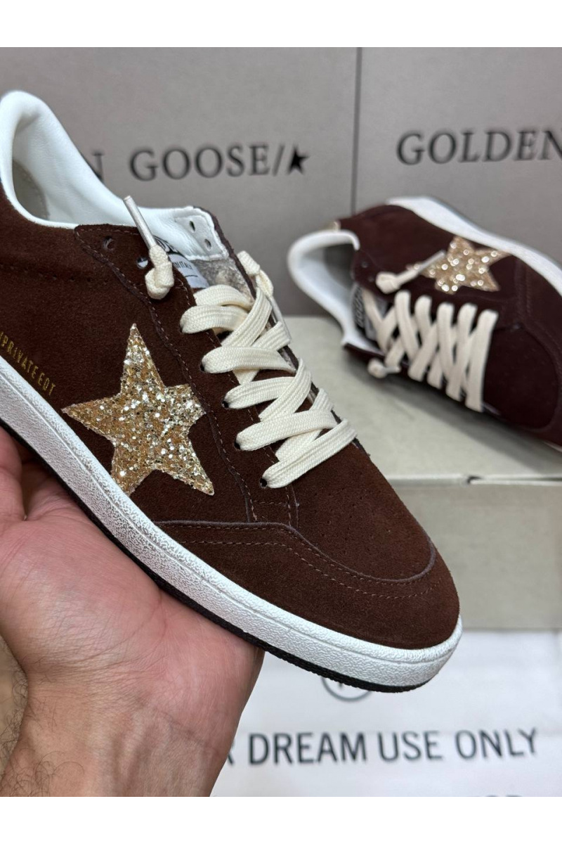 Designer Clothing Женские замшевые кроссовки Golden Goose Ball Star premium